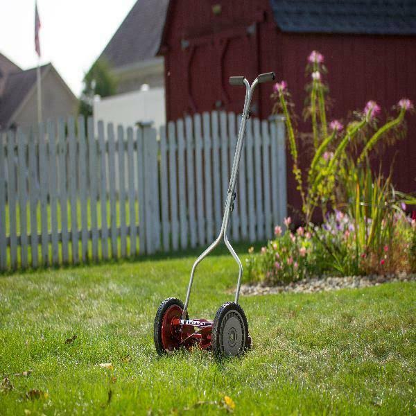 14 in. Manual Push Walk-Behind Reel Lawn Mower | American Blade New Grass Steel 1204-14