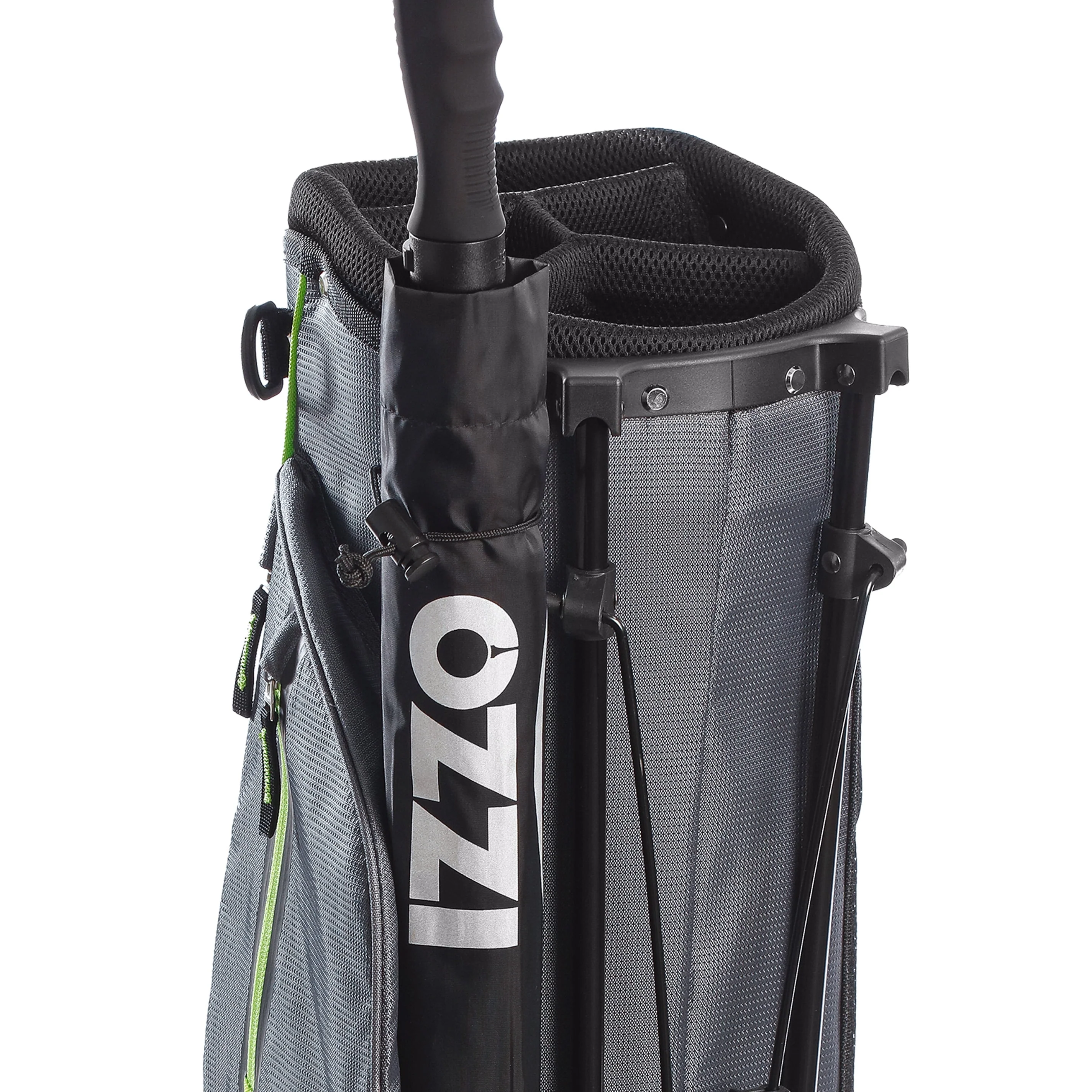 Izzo Golf Ultra-Lite Stand Bag - Grey/Lime