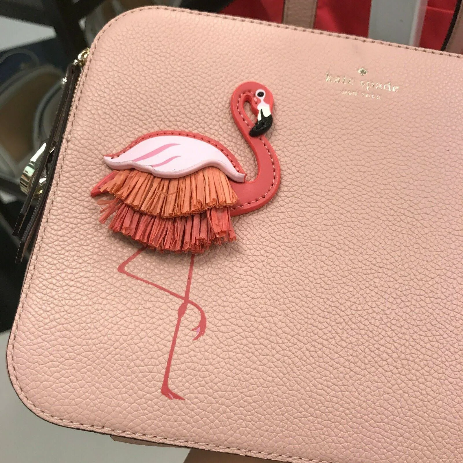 Nwt Kate Spade by The Pool Flamingo Crossbody Camera Bag WKRU5953
