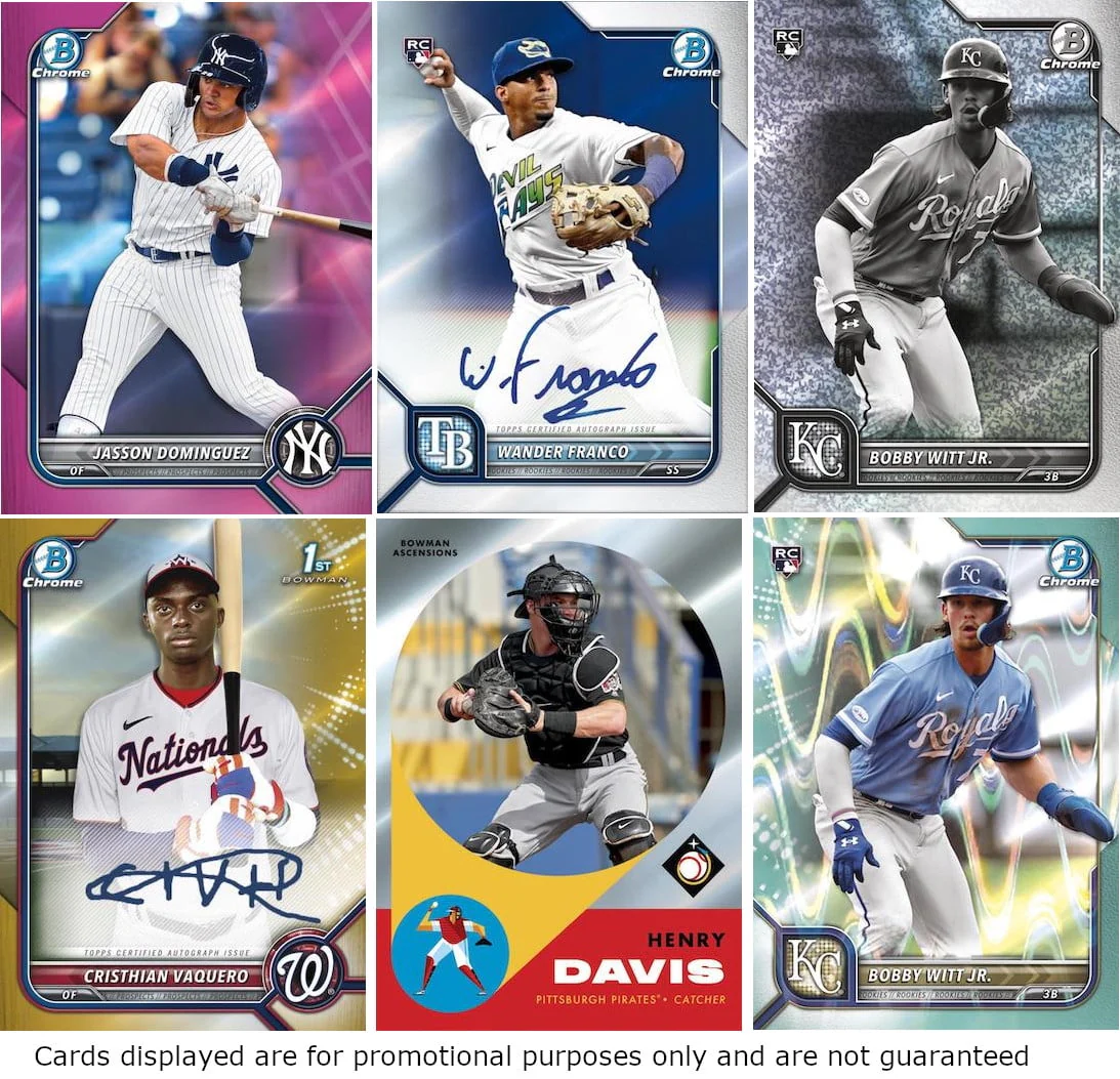 2022 Topps Bowman Chrome Baseball Mega Box Trading Cards