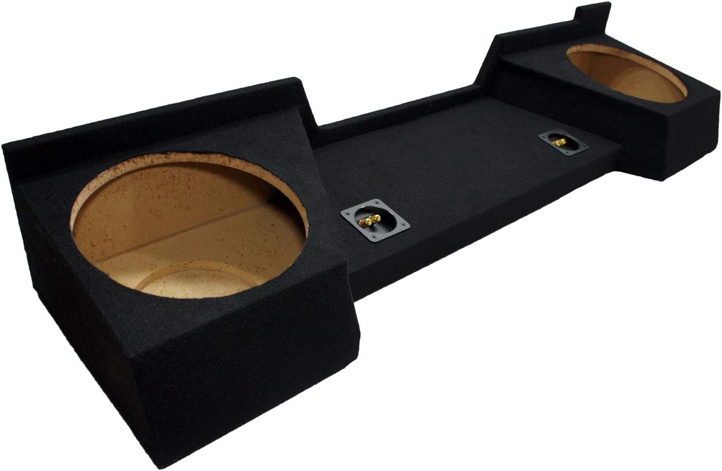 Compatible with Chevy Silverado or GMC Sierra Full Size Extended Cab Truck 2007-2013 Dual 12 Subwoofer Sub Box Speaker Enclosure