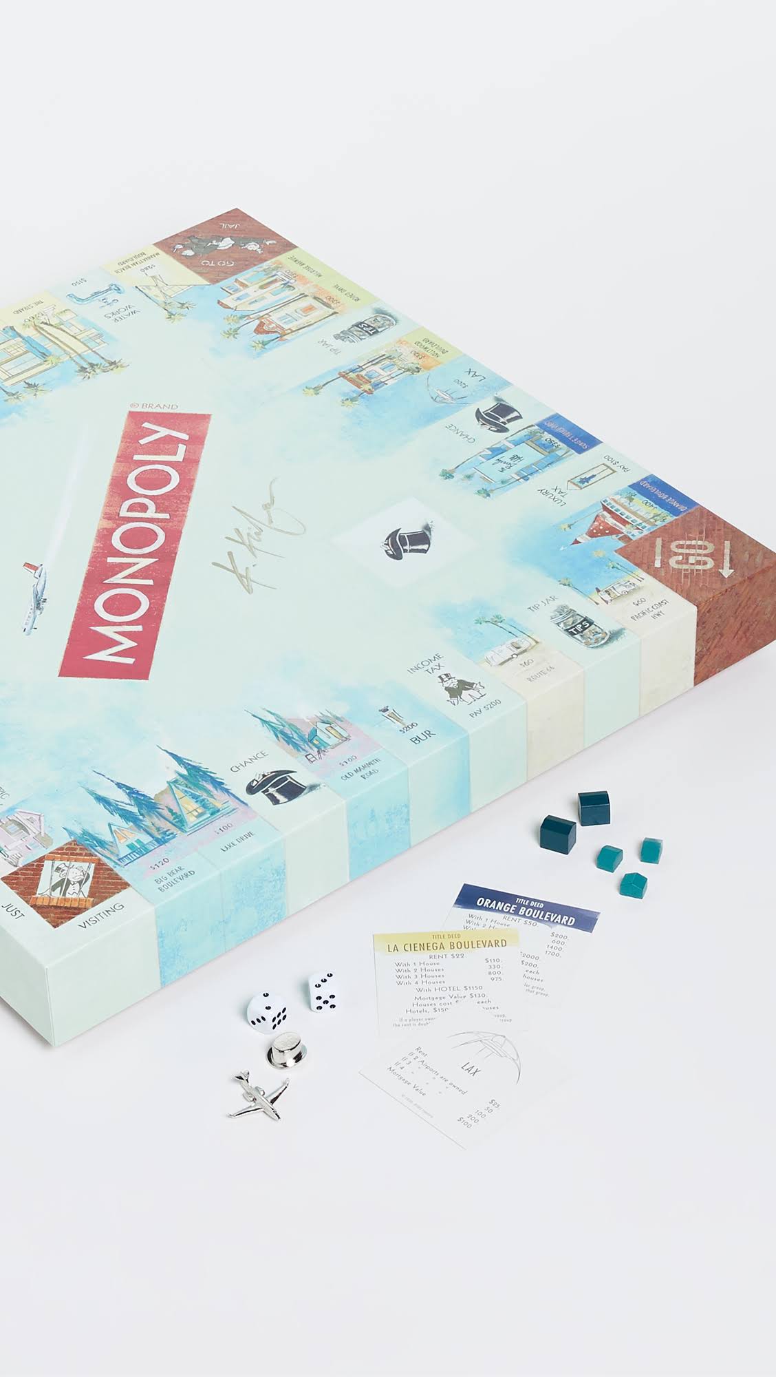 WS Game Company Monopoly California Dreaming Edition by Kathleen Keifer