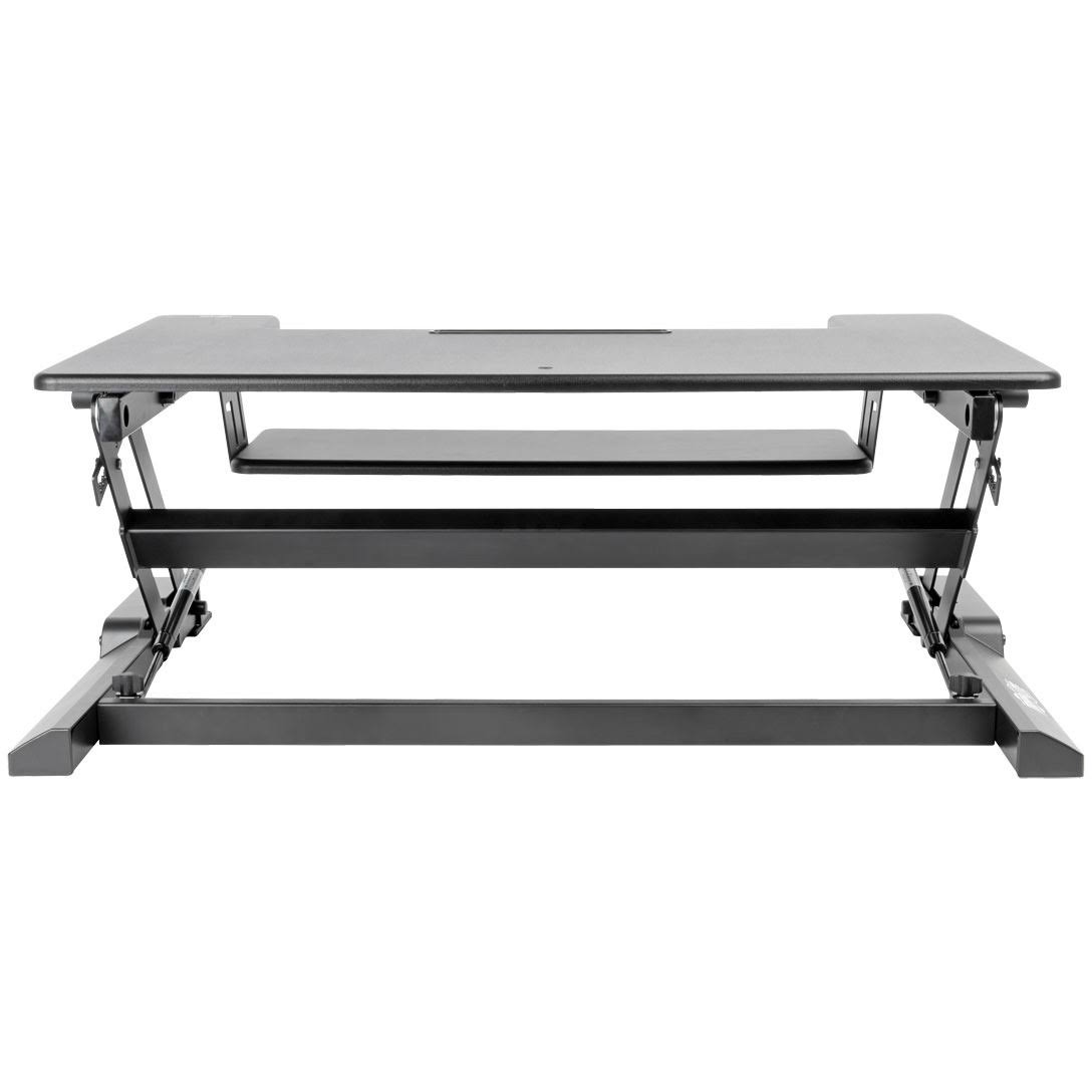 Tripp Lite Sit Stand Desktop Workstation Adjustable Standing Desk 36x22 in. - Standing desk converter - rectangular with contour