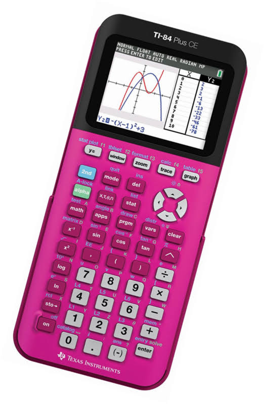 Texas Instruments TI-84 Plus CE Graphing Calculator - Pink