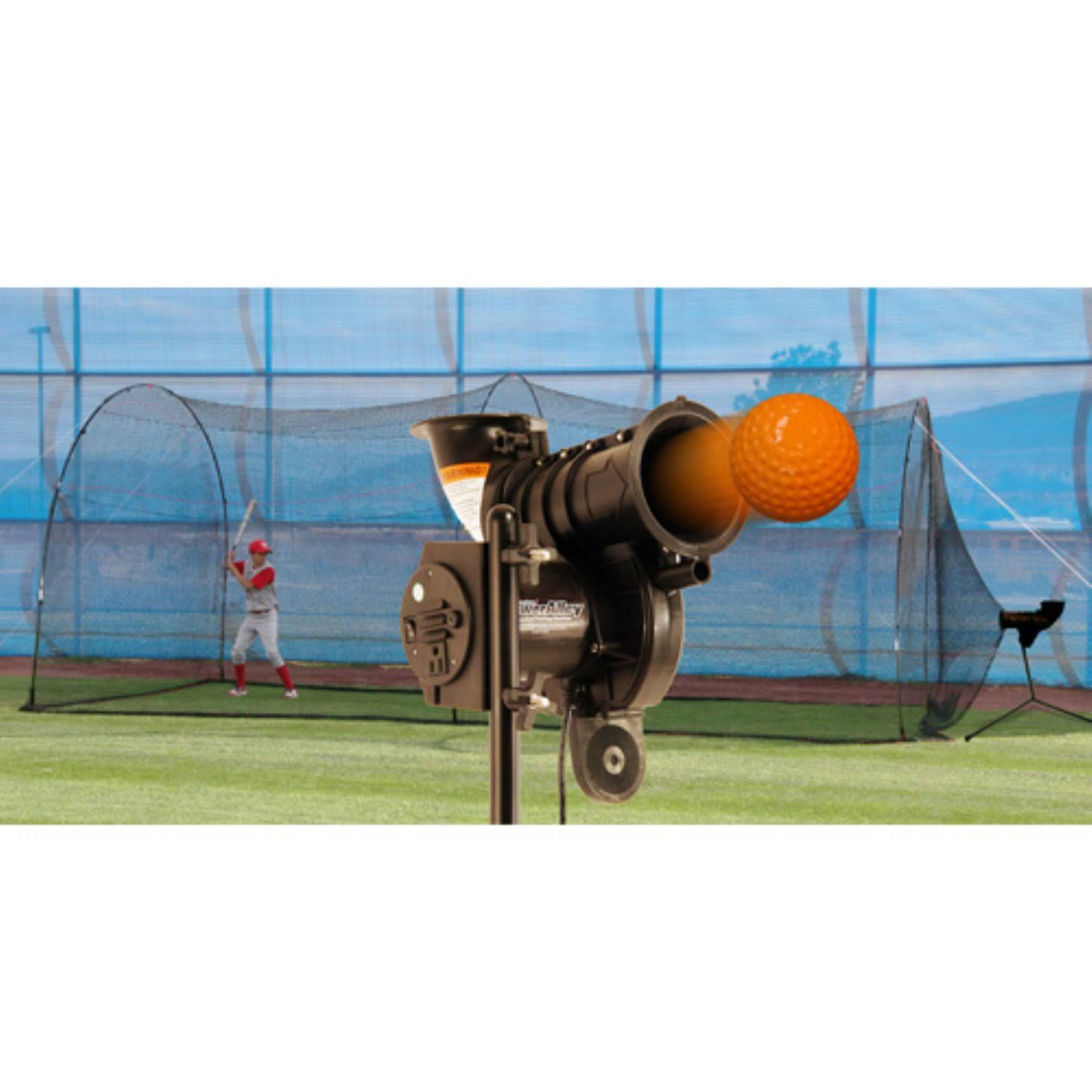 Heater Sports PowerAlley Lite-Ball Pitching Machine u0026 PowerAlley Batting Cage