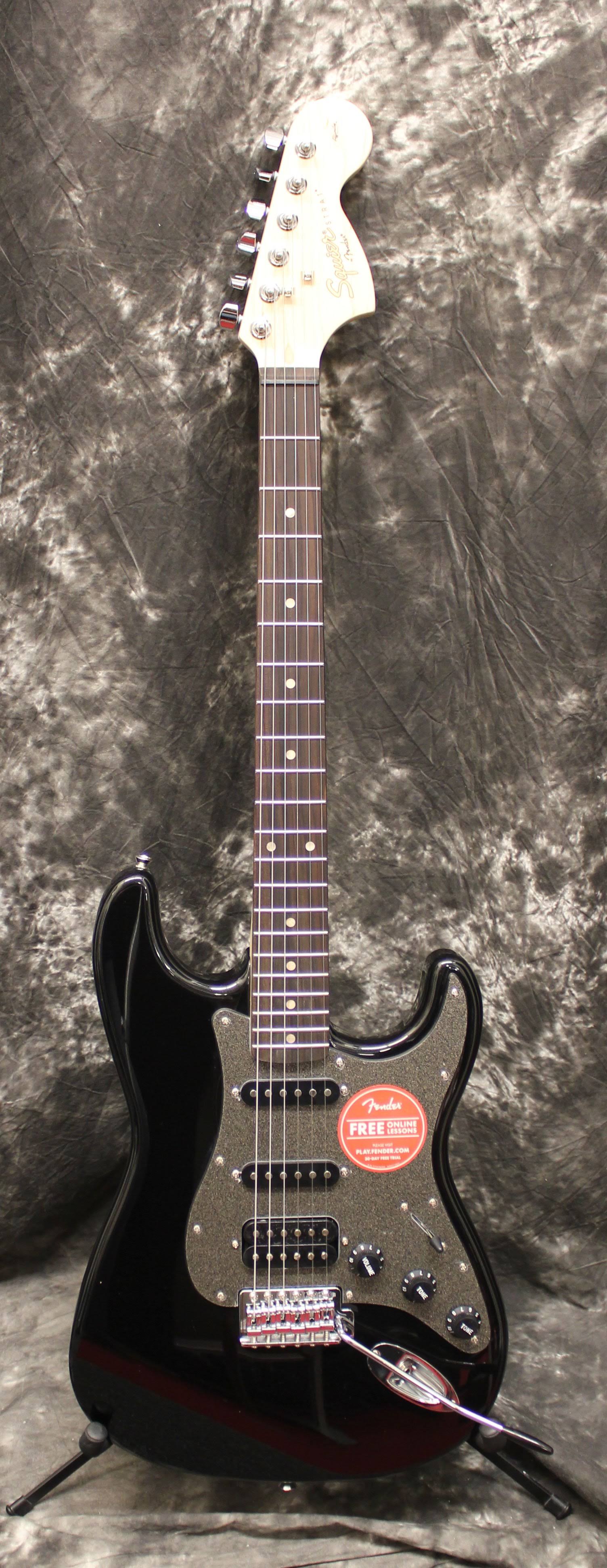 Squier Affinity Series Stratocaster HSS Electric Guitar Montego Black