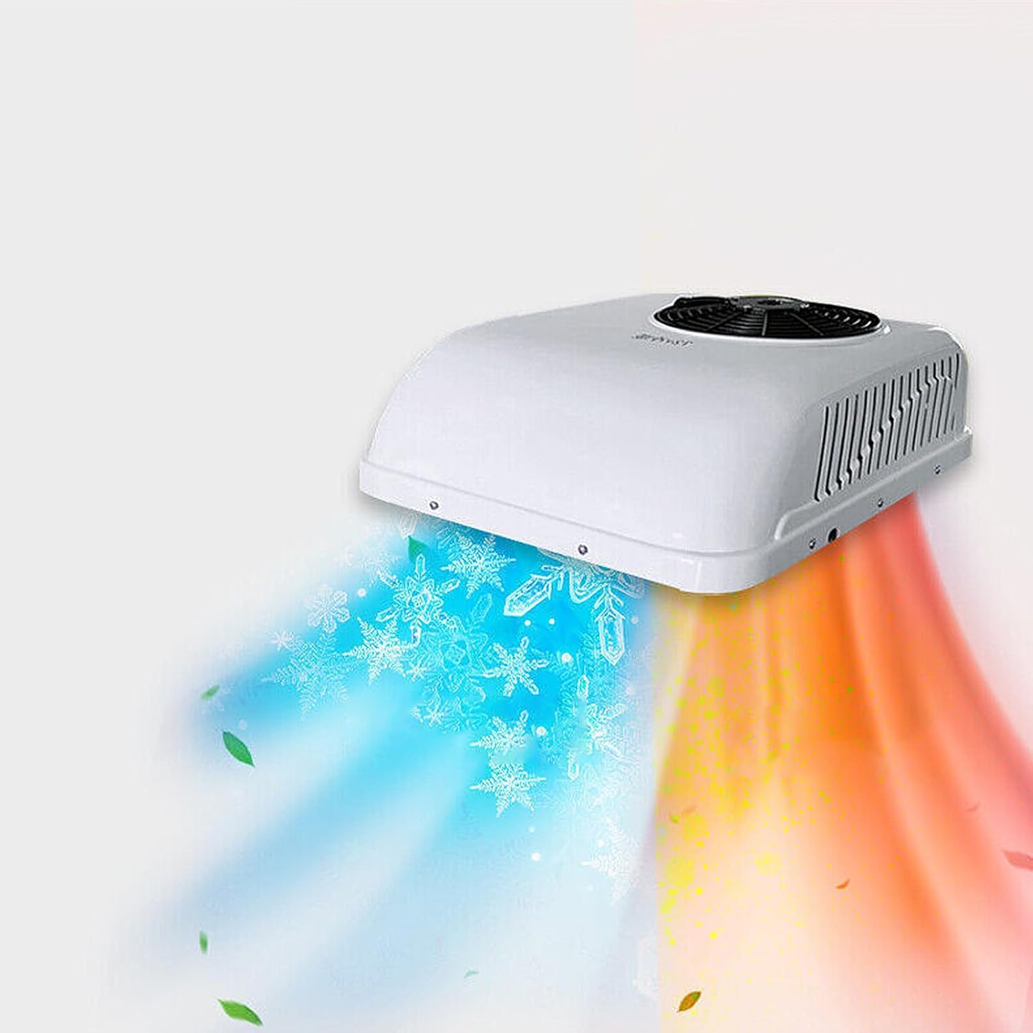RV Rooftop 12V Air Conditioner with Heating and Cooling 12000BTU AC Unit Low Noise Fast Heating for Motorhome RV Bus Caravan