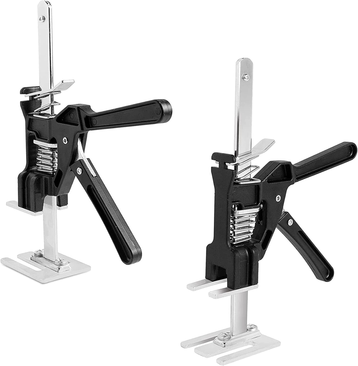 2 Packs Arm Jack Lift Hand Lifting Tool Jack Multi-function Height Adjustment Lifting Device Door Panel Lifting Cabinet Jack Tile Height Adjuster Metal Effort Elevator,Lift up to 300 Lb/4.3in Pack of 2