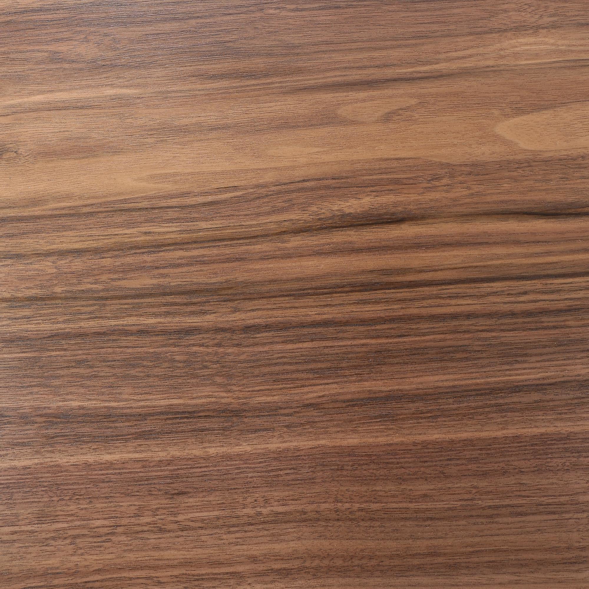 Folia Mid-Century Modern Dining Table in Walnut and Glass by LumiSource