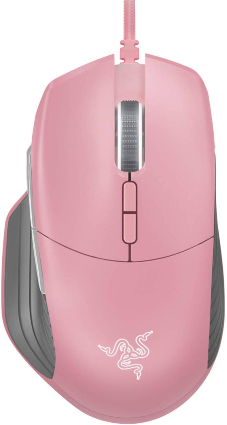 Razer - Basilisk Wired Optical Gaming Mouse with Chroma Lighting - Quartz Pink