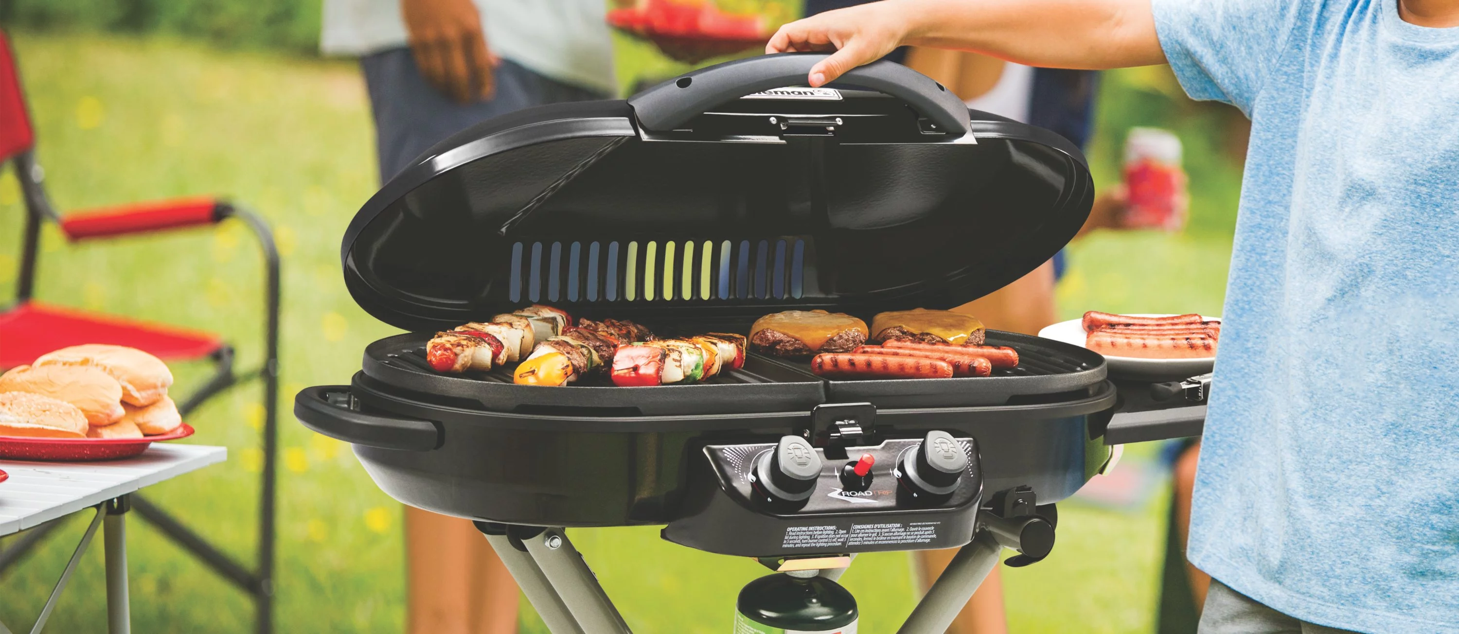 Coleman RoadTrip X-Cursion 2 Burner Propane Gas Portable Grill