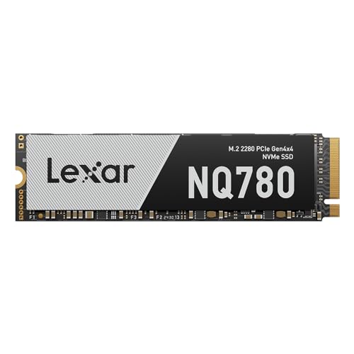 Lexar 2TB NM790 SSD with Heatsink PCIe Gen4 NVMe M.2 2280 Internal Solid State Drive, Up to 7400/6500 MB/s Read/Write, Compatible with PS5, for Gamers and Creators, Black (LNM790X002T-RN9NU)