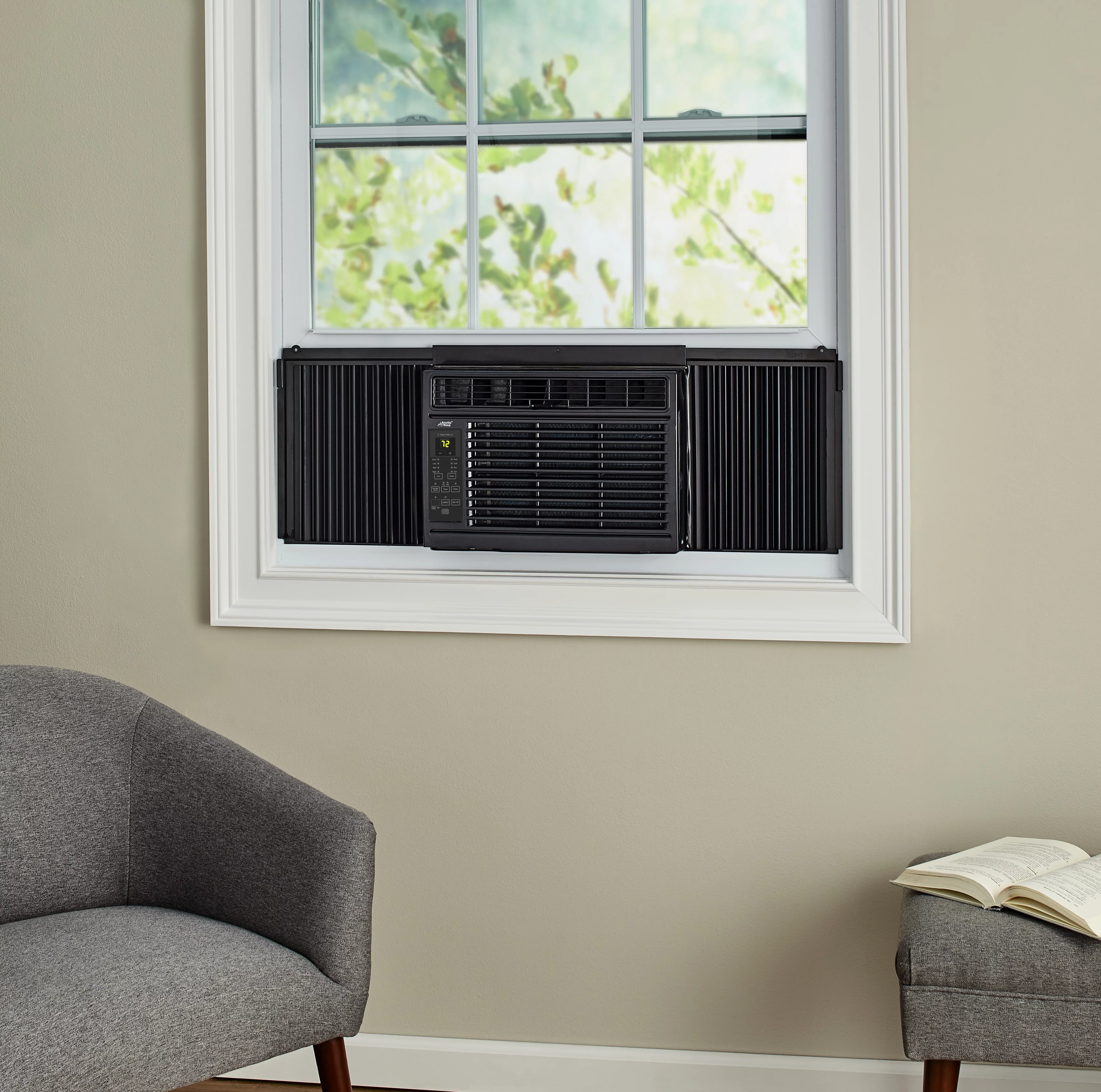 Arctic King 8,000 BTU 115V Smart Window Air Conditioner, Black, WWK08CW91E-B