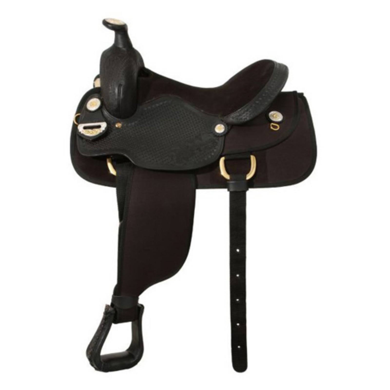 King Series Golden Trail Neutron Saddle, Black