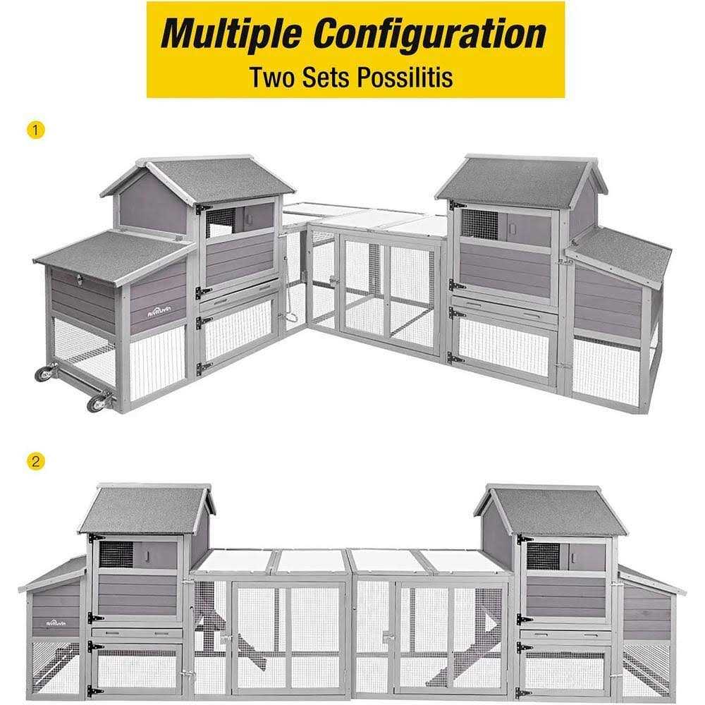 aivituvin Chicken Tractor Chicken House for 2-4 Hens AIR27 - Pet Supplies online store