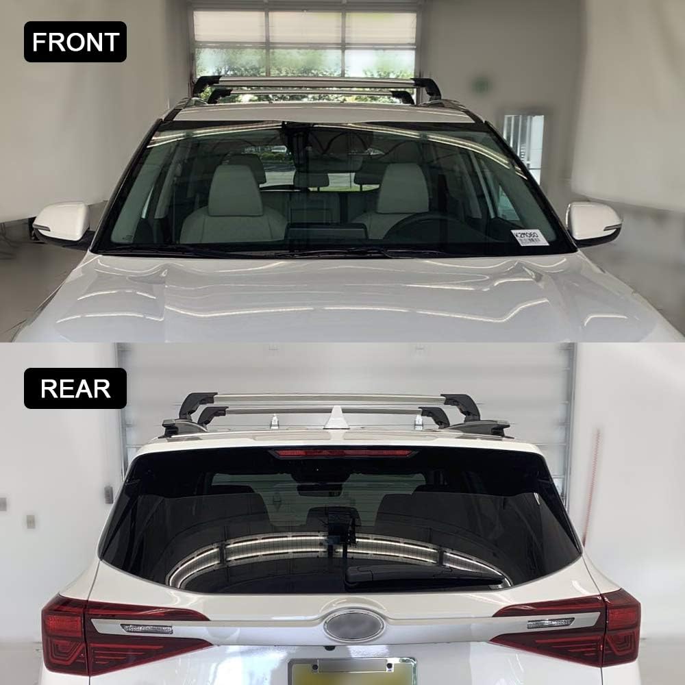 Snailfly Fit for Kia Seltos 2021 2022 Lockable Roof Rack Cross Bars for Kayak Canoe Bike Snowboard Skiboard Crossbars