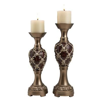 2 Piece Candlestick Set Astoria Grand