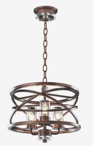 Kalco Eternity 3 Light Semi Flush Mount 6605EZ (Bronze)