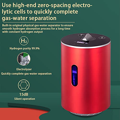 FXNFXLA Hydrogen Generator, Dual-Output Inhaler 99.99% High Purity H&O, Low Noise, Water Ionizer, Hydrogen Inhalation Machine, SPE/PEM Water Electrolysis Ionizer