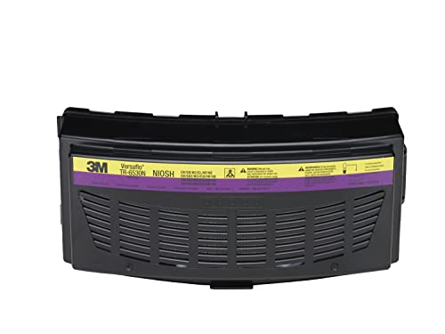 3M Versaflo Organic Vapor/Acid Gas/HEPA Cartridge TR-6530N, for TR-600/800 PAPR,Magenta/Yellow