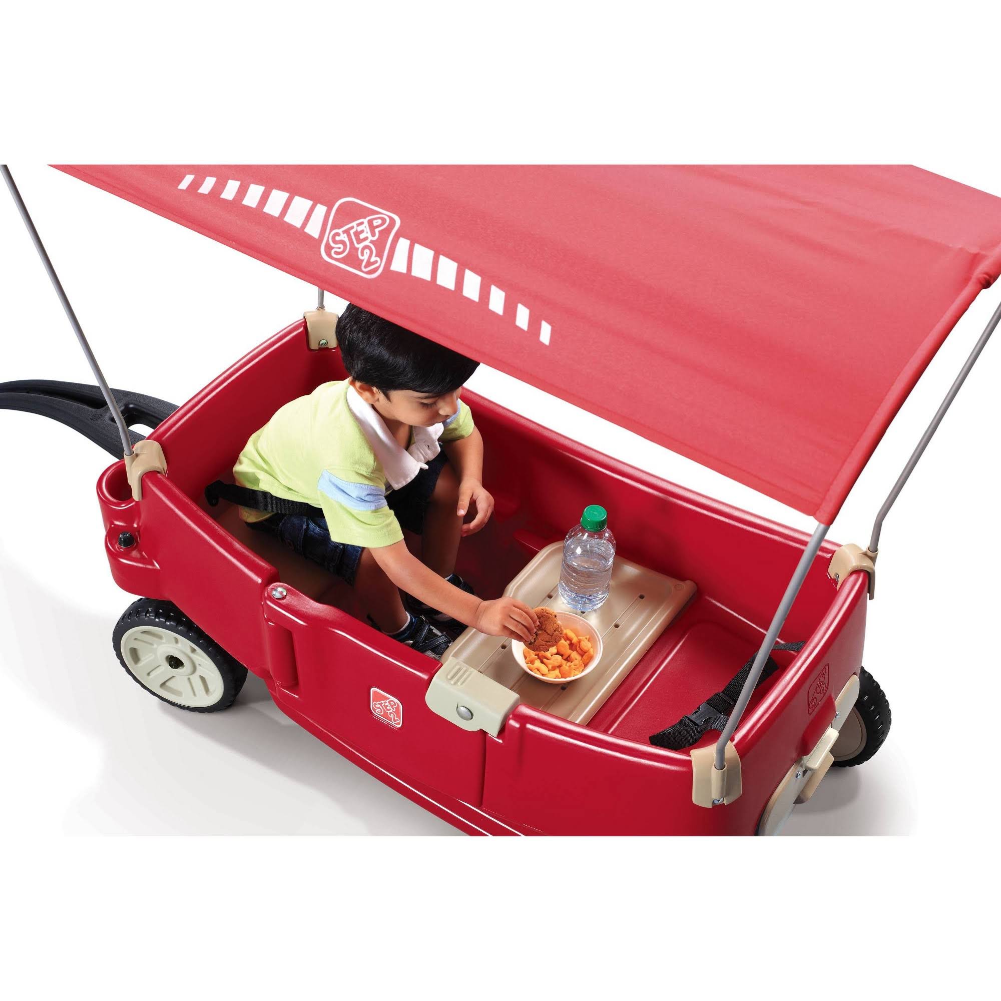 Step2 - All Around Canopy Wagon - Red
