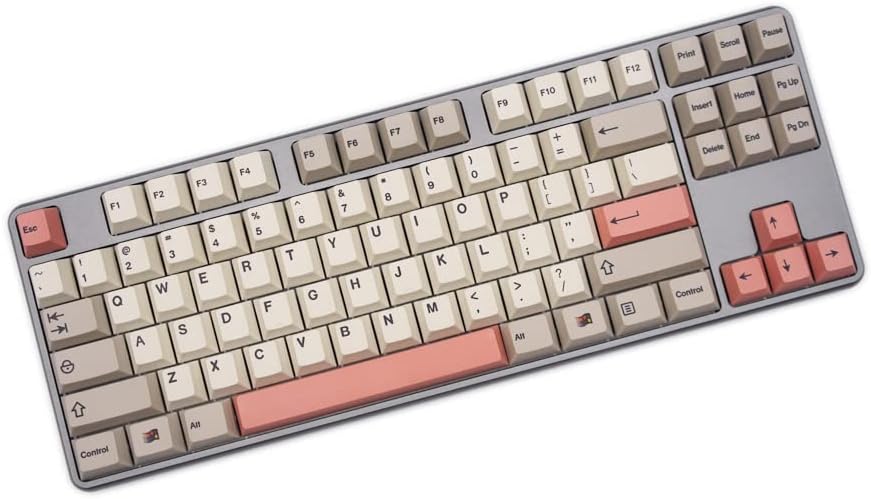 Cherry Profiles Keycaps PBT Dye-Sublimated Cherry Profile for Filco/Duck/Ikbc MX Switch Mechanical Keyboard (Bento keycaps)