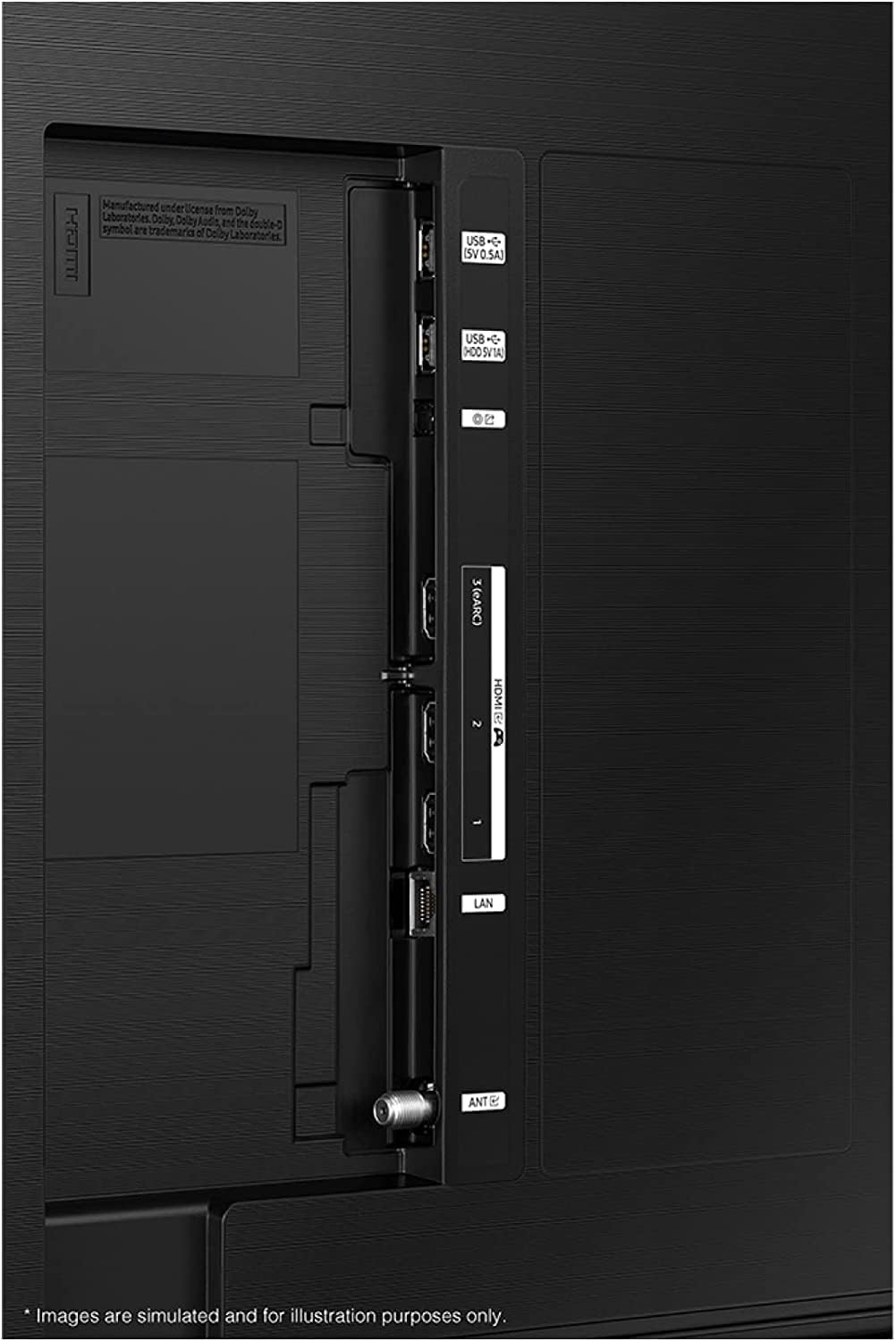 Samsung UN50CU8000 50-Inch Class Crystal UHD CU8000 Series PurColor, Ultra Slim, Solar Remote, Smart TV with Alexa Built-in (UN50CU8000FXZA, 2023 Model) Includes Free 2 Year Warranty