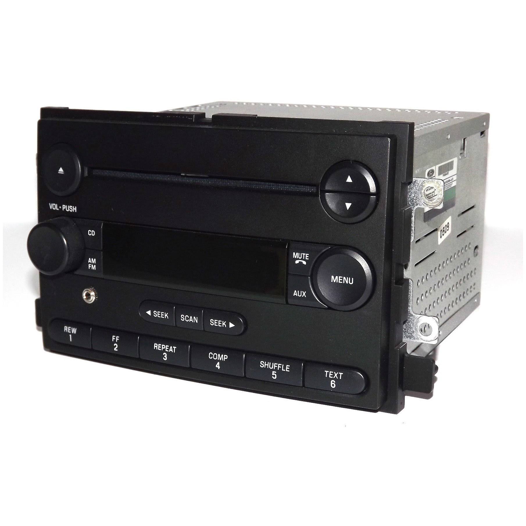 Ford F-150 Pickup 2005-06 Radio Am FM CD Player W AUX Input - PN 5l3t-18c869-ad - Refurbished, Black
