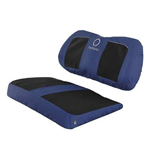 Classic Accessories Fairway Golf Cart Neoprene Panel Bench Seat Cover - Black/Navy