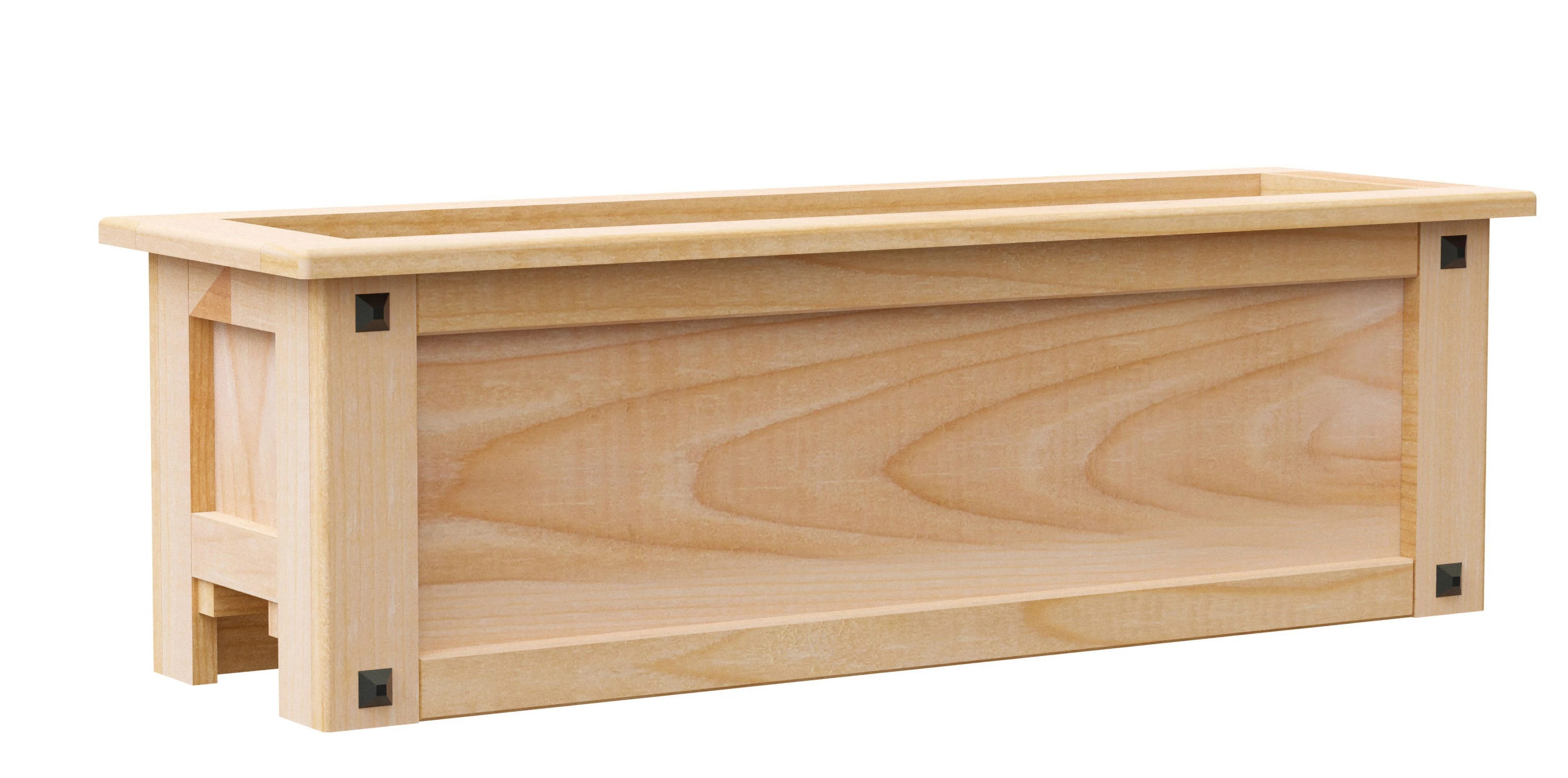 Panacea Products 30" Mission Cedar Over-The-Rail Planter