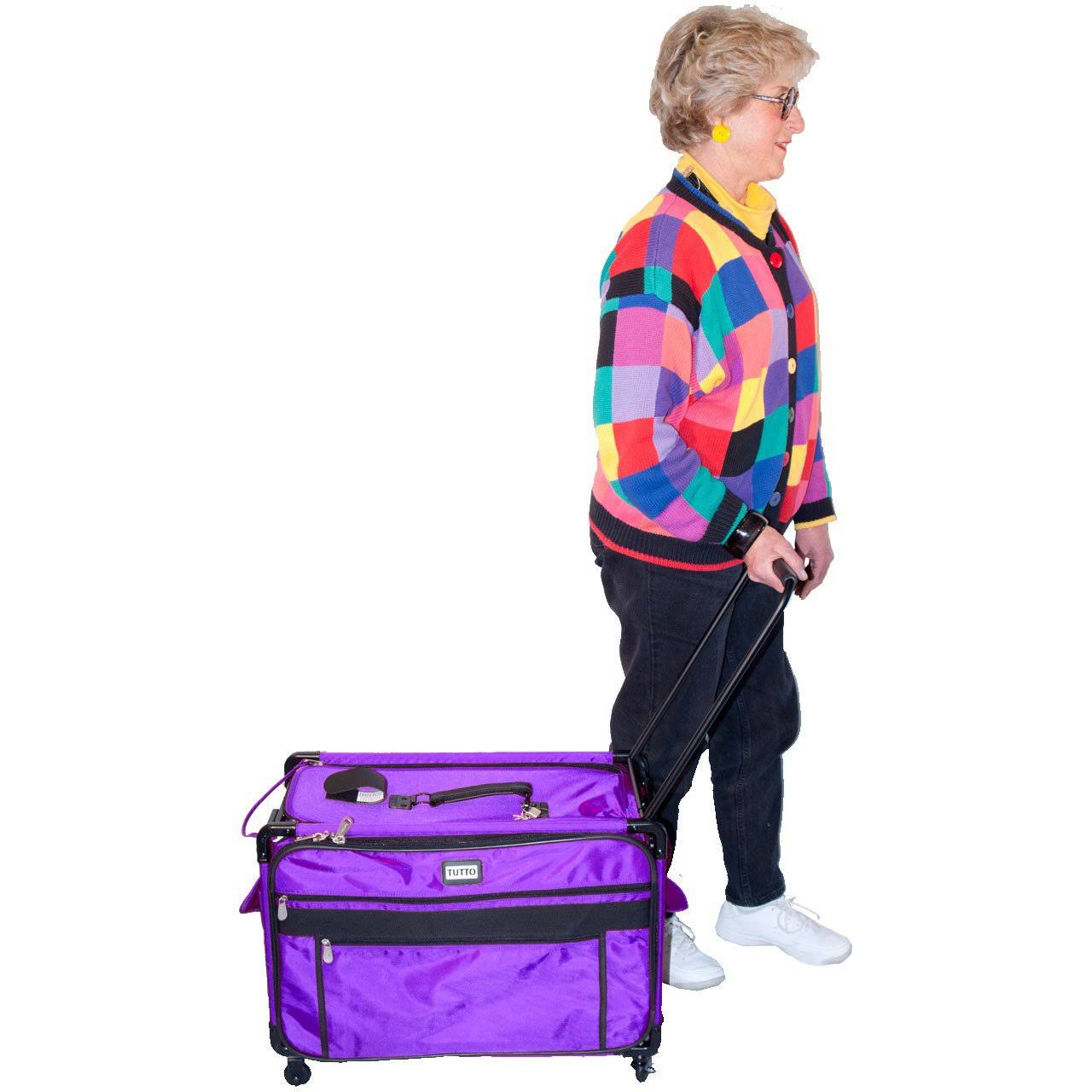 Tutto Machine on Wheels Case 27x22X16.25x22X14x22 Purple