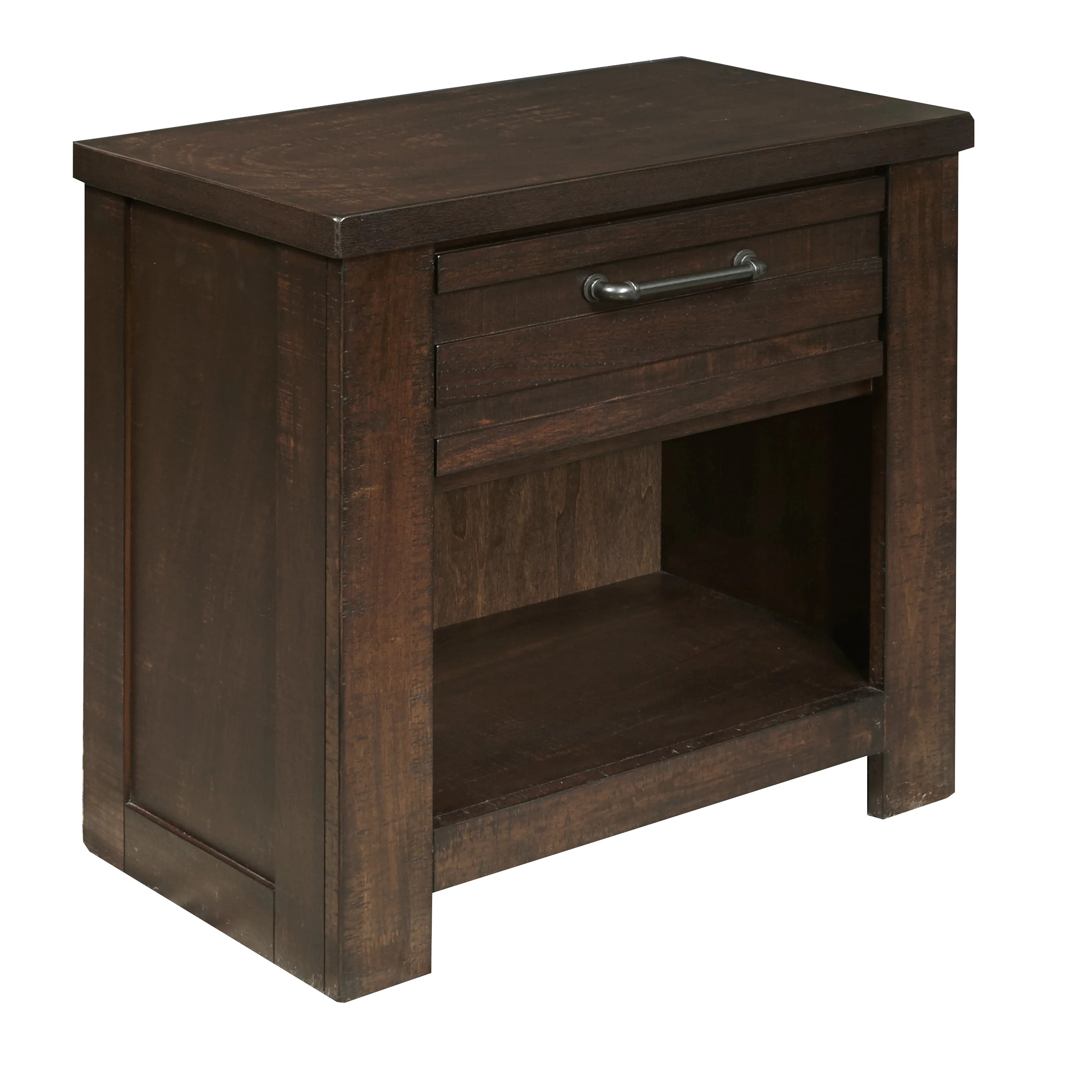 Sedona Transitional Wood Bedroom Set, Panel King Bed with Dresser, Mirror, Nightstand, Chest in Espresso