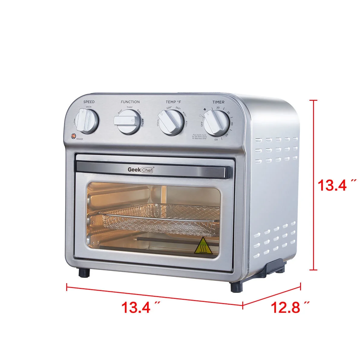 Air Fryer, 14 Quart Large Air Fryer Oven, Temperature Control, Dishwasher Safe Non Stick Basket, Healthy Oil-Free Hot Air Fryer, ETL Certified