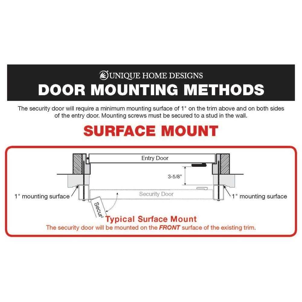 Titan 80 in. Su Casa White Surface Mount Outswing Steel Security Door with Expanded Metal Screen - Shop Hardware Tools Online Store