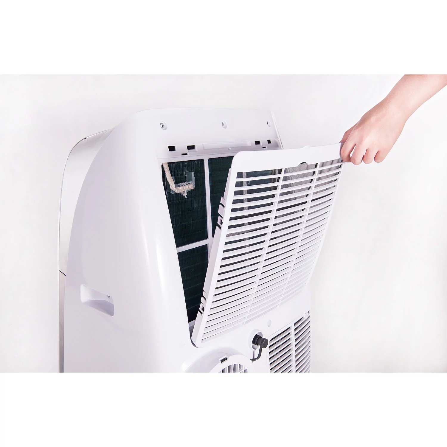 Honeywell HL Series Portable Air Conditioner with Dehumidifier and Remote Control for a Room up to 450 Sq. Ft. (Black/White)
