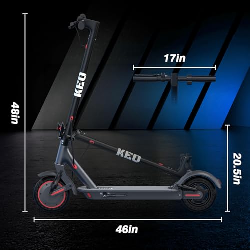 KEQ Electric Scooter for Adults Commuting, Foldable and Portable 8.5"/10" Tires,19/22Mph,350W/500W Motor, 21-30 Miles Range,Foldable E-Scooter with Dual Brake and Suspension,APP Control（K01Pro/KL09）