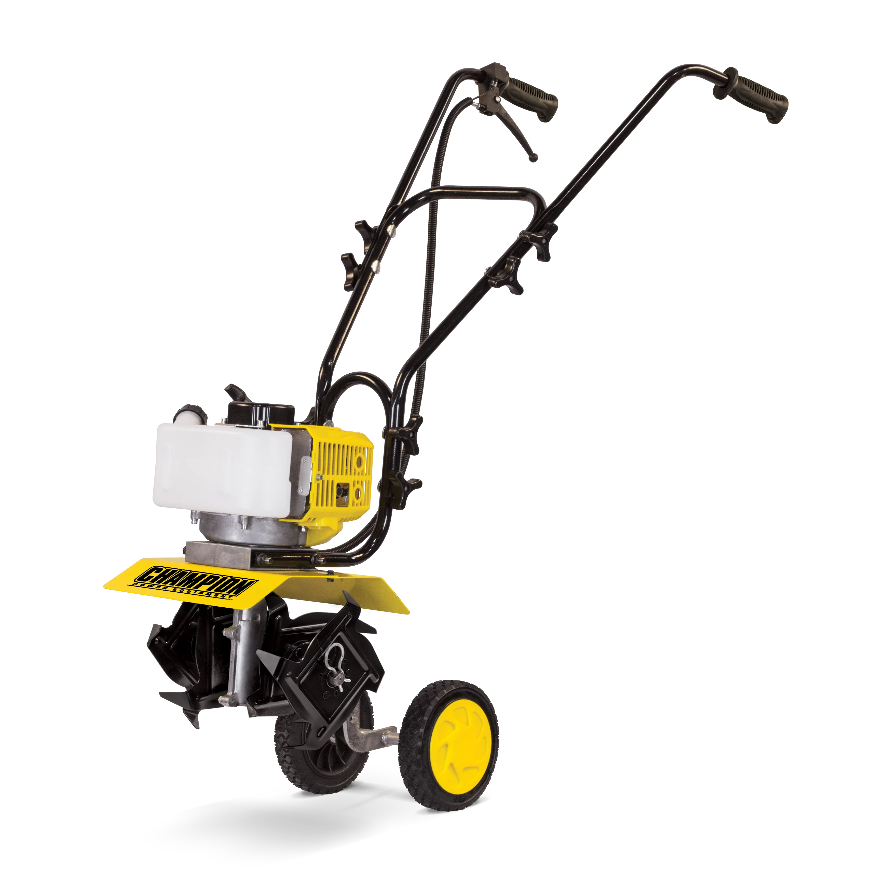 Champion Power Equipment 43cc 2-Stroke Portable Gas Garden Tiller Cultivator with Adjustable Depth - Curated Treasures Market