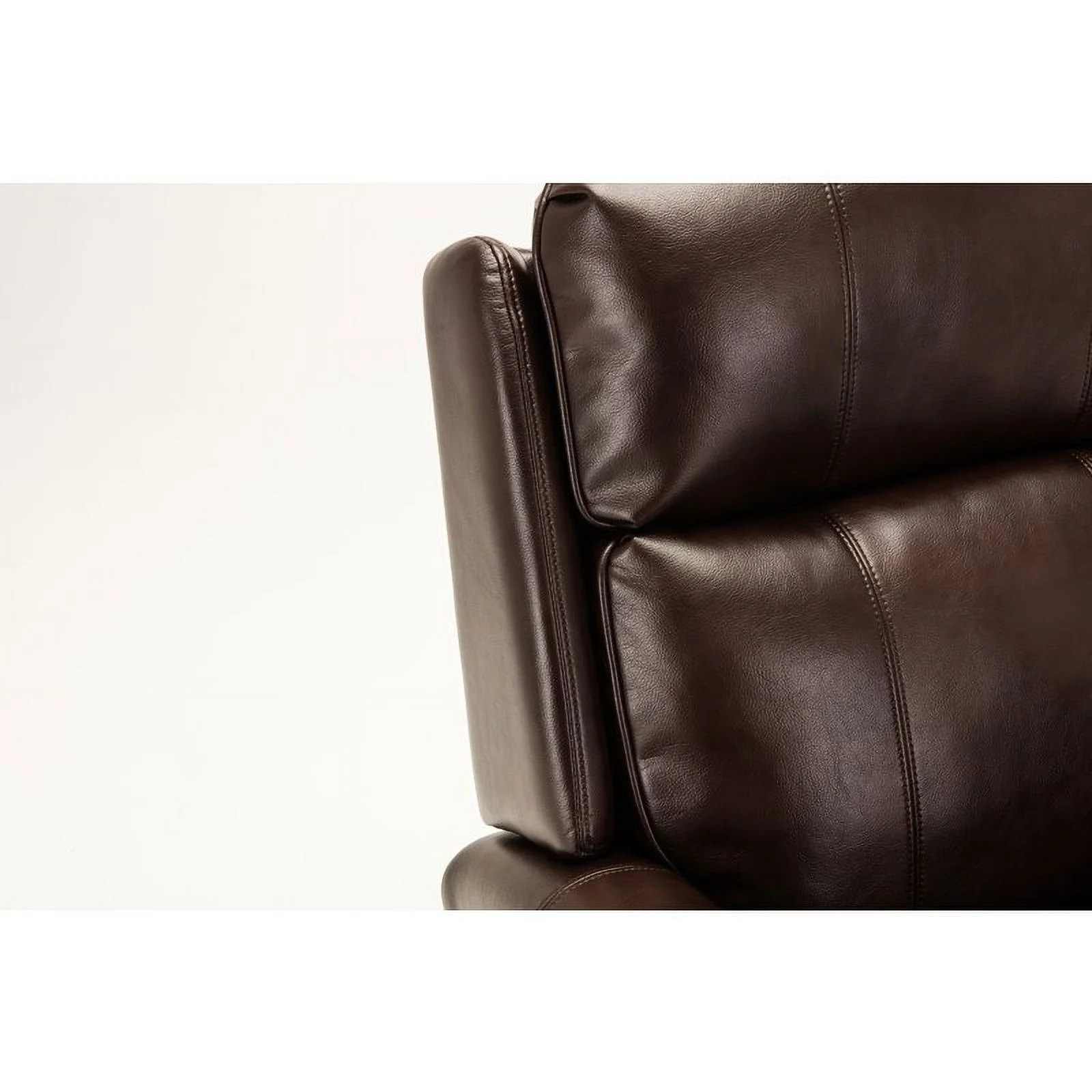 Bowery Hill Traditional Styled Faux Leather Lift Chair in Brown