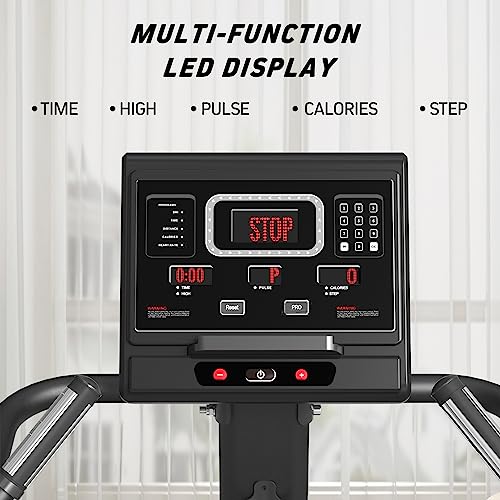 Stepper Machine, GMWD Stair Stepper with LED Screen, Commercial Grade Stair Climber Exercise Machine for Home with 15 Resistance Levels, 441LBS, 24-164 Steps/Minute, SS02