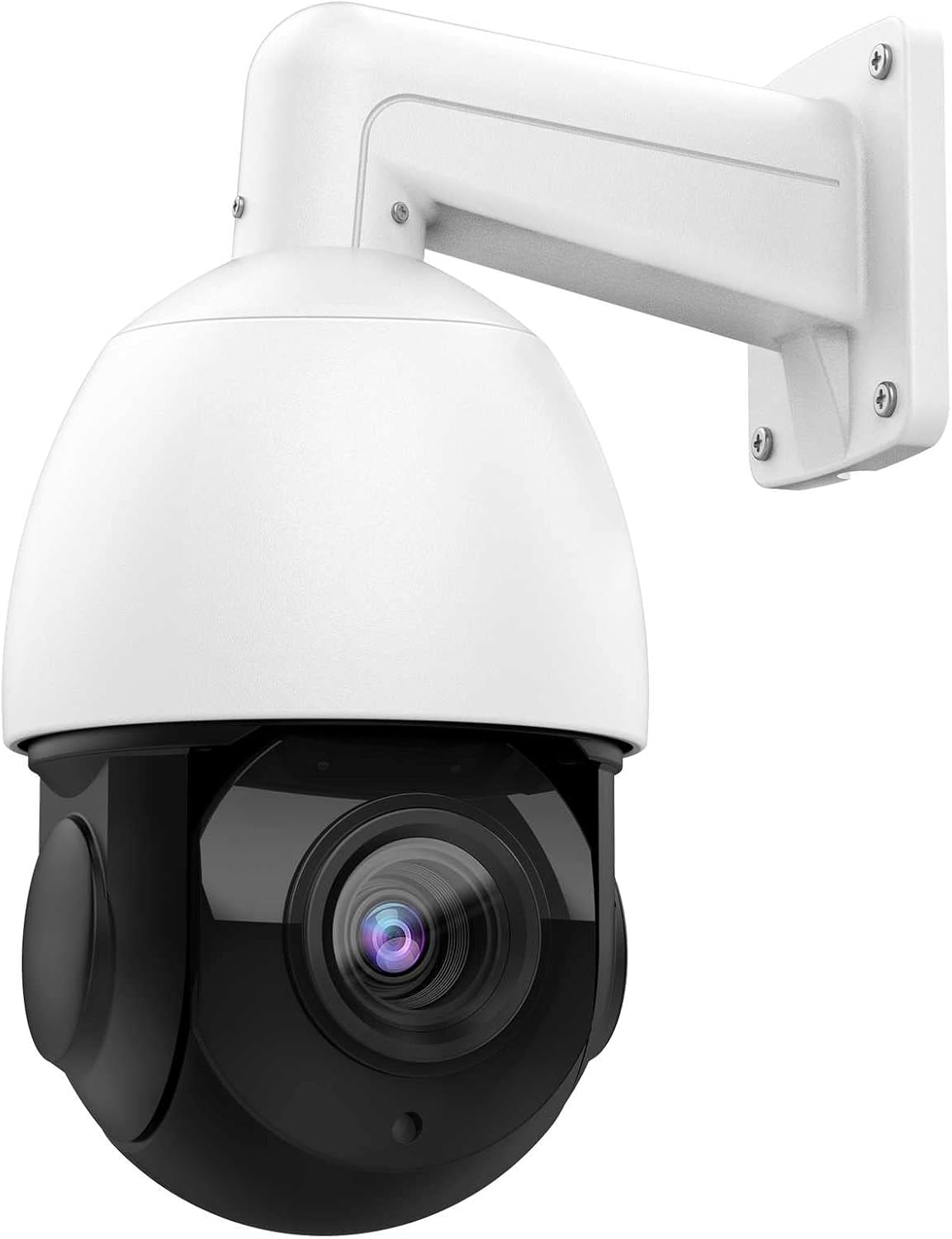 (Compatible for Hikvision) 8MP Outdoor PTZ PoE IP Camera with Audio, 4K Security Speed Dome with Pan Tilt 4X Optical Zoom/2.8~12mm Lens,132ft IR Night Vision, H.265+, IP66 Waterproof,Motion Detection