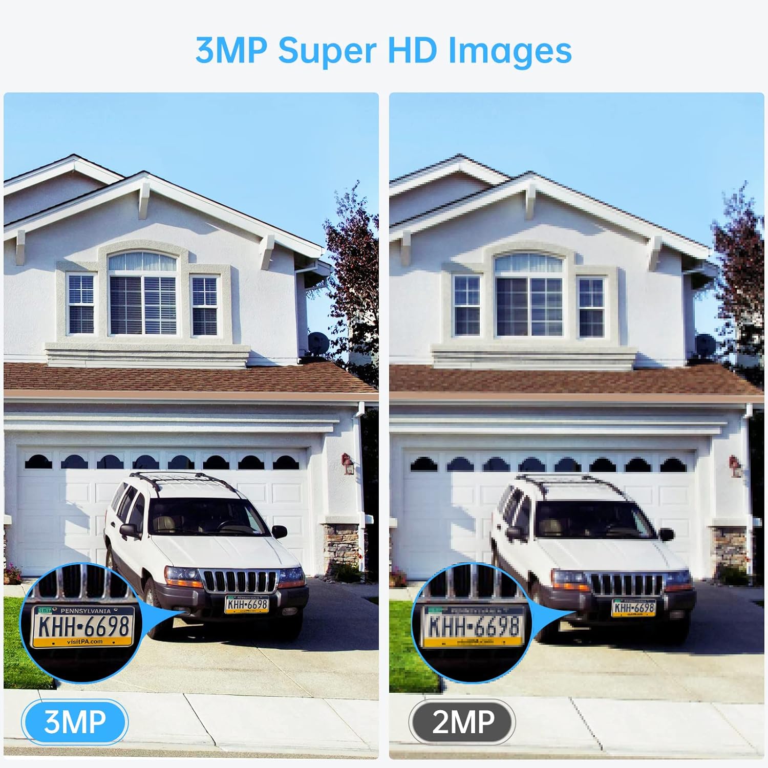 3MP Wireless Security Camera System with AUDIO,SMONET 8 Channel WiFi Home Surveillance NVR Kits,4Pcs 3MP Outdoor Indoor CCTV Cameras,Clearer than 1080P,Night Vision,AI Human Detection,Free App,1TB HDD