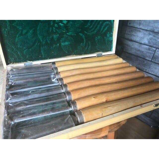 PSI Woodworking LCHSS8 HSS Wood Lathe Chisel Set - Shop Hardware Tools Online Store