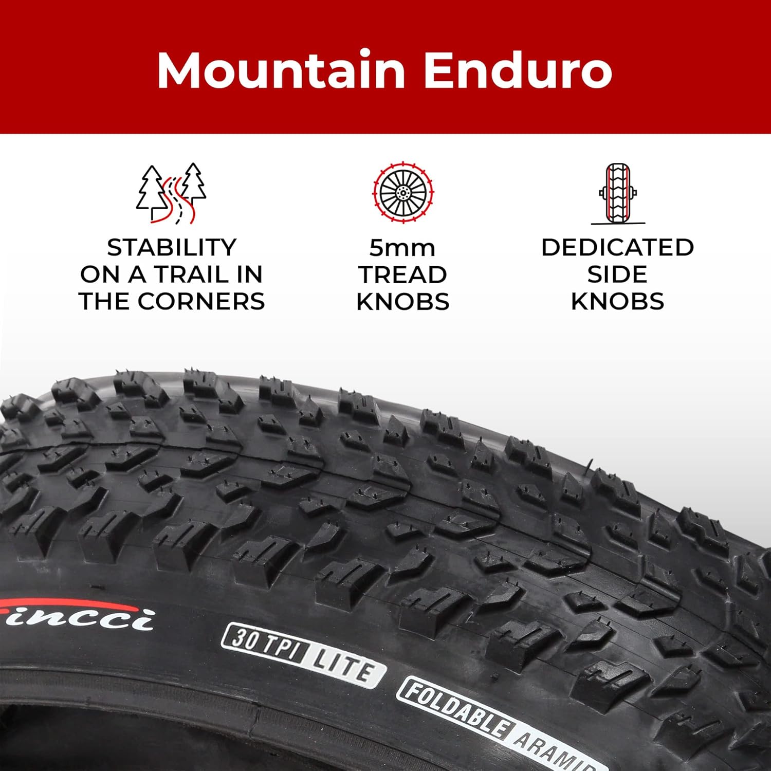 Fincci Pair 27.5 x 2.10 Inch 54-584 Foldable Tires for Road Mountain MTB Mud Dirt Offroad Bike Bicycle - Pack of 2 Pack of 2