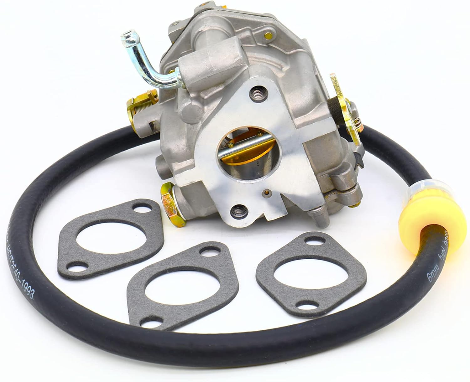 154-0733 Carburetor 146-0660 Carburetor 146-0697 Carburetor with Accelerator Pump Replacement for Onan P220G-I/11546H carb Replace 146-0659 (with 3 gasket,60CM fuel lines) Pack of 2