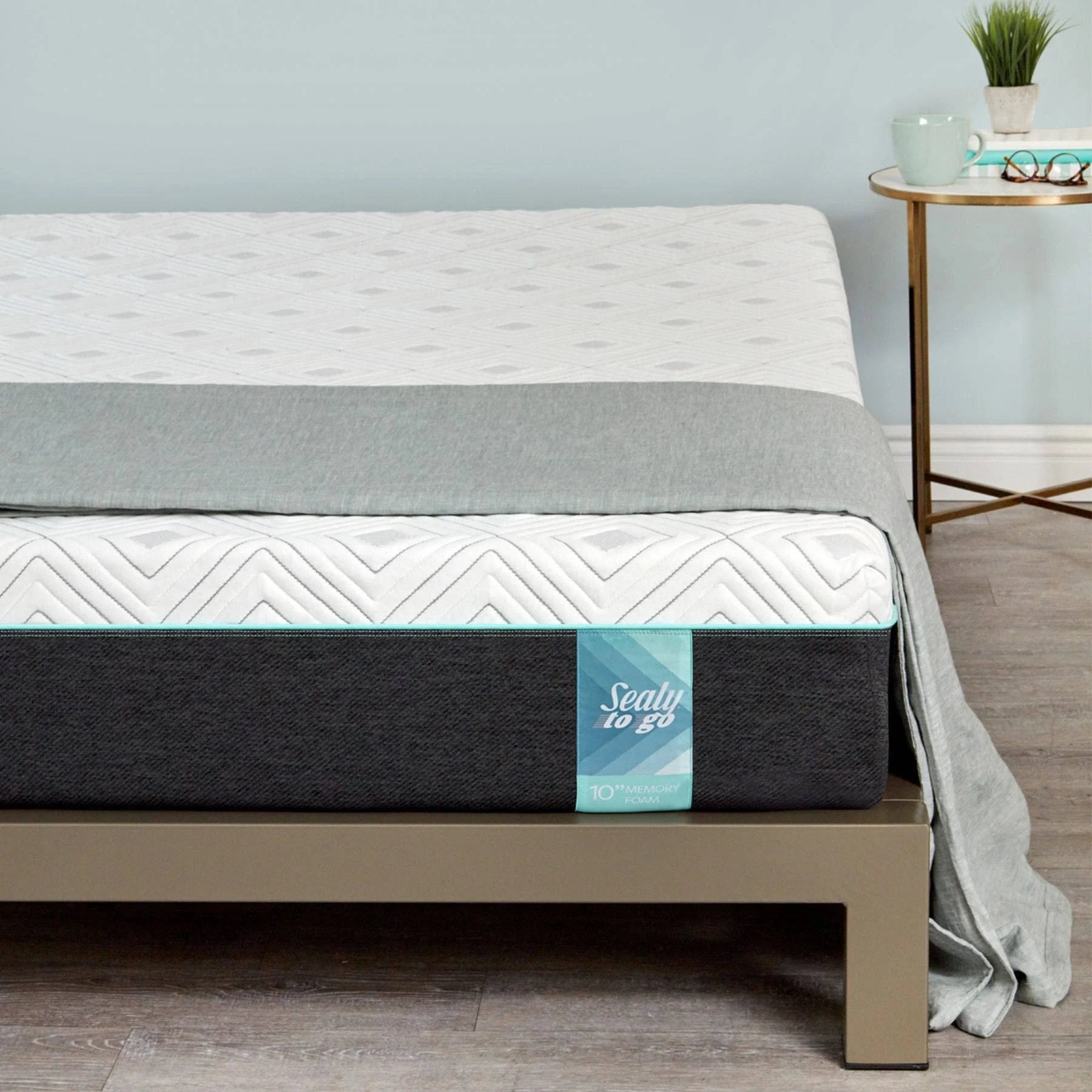 Sealy to Go 10-Inch Memory Foam Mattress, Size: California King
