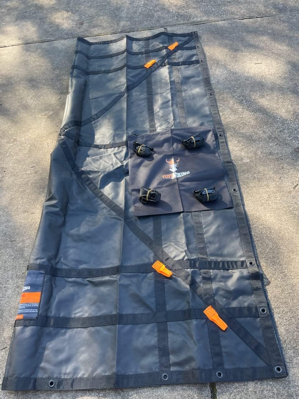 Tuff Viking Cargo Nets Waterproof Heavy Duty Truck Bed Cargo Net ( 6.75' x 8')