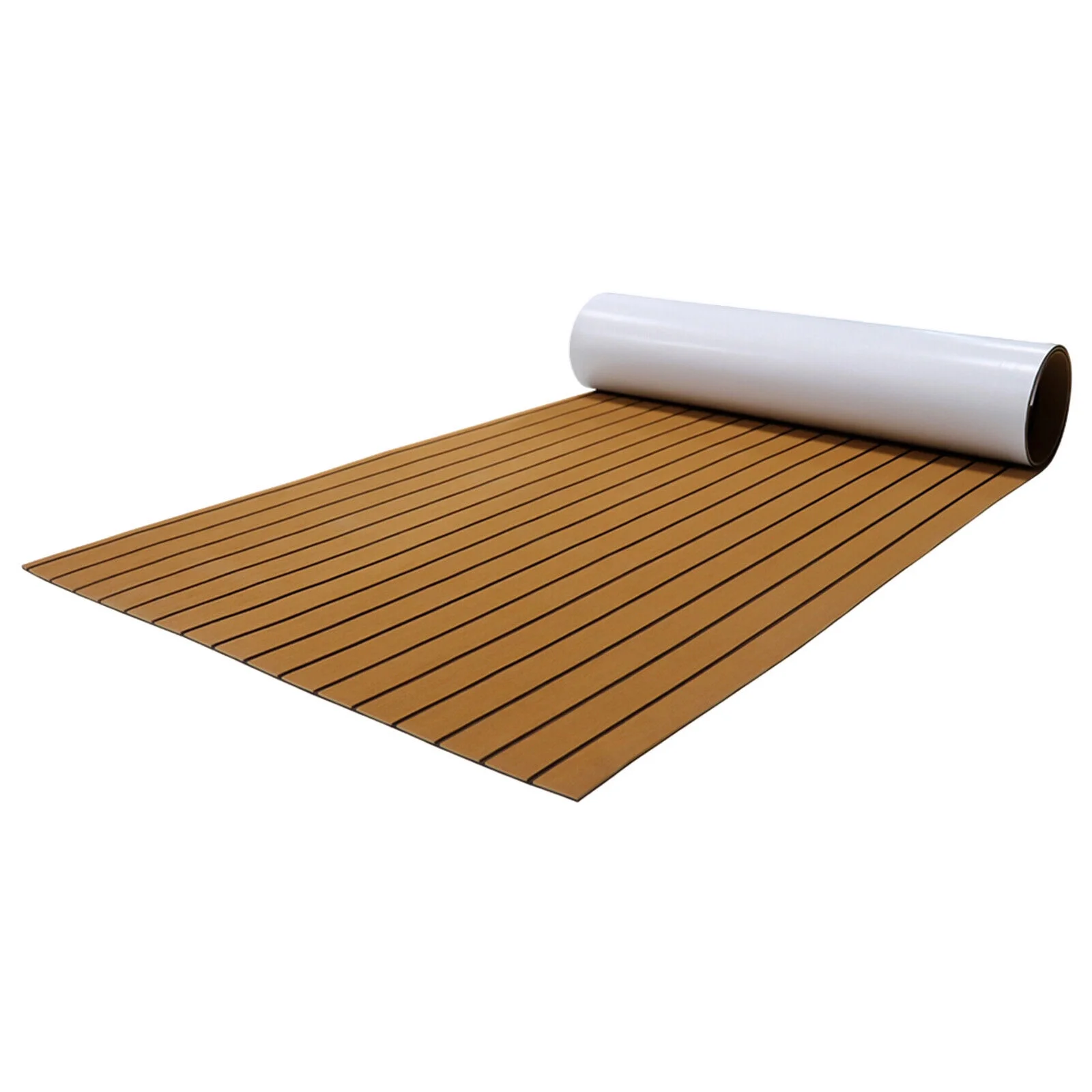 Boat Decking EVA Teak Decking Sheet, Faux Teak Decking Mat for Boat Yacht Marine Brown