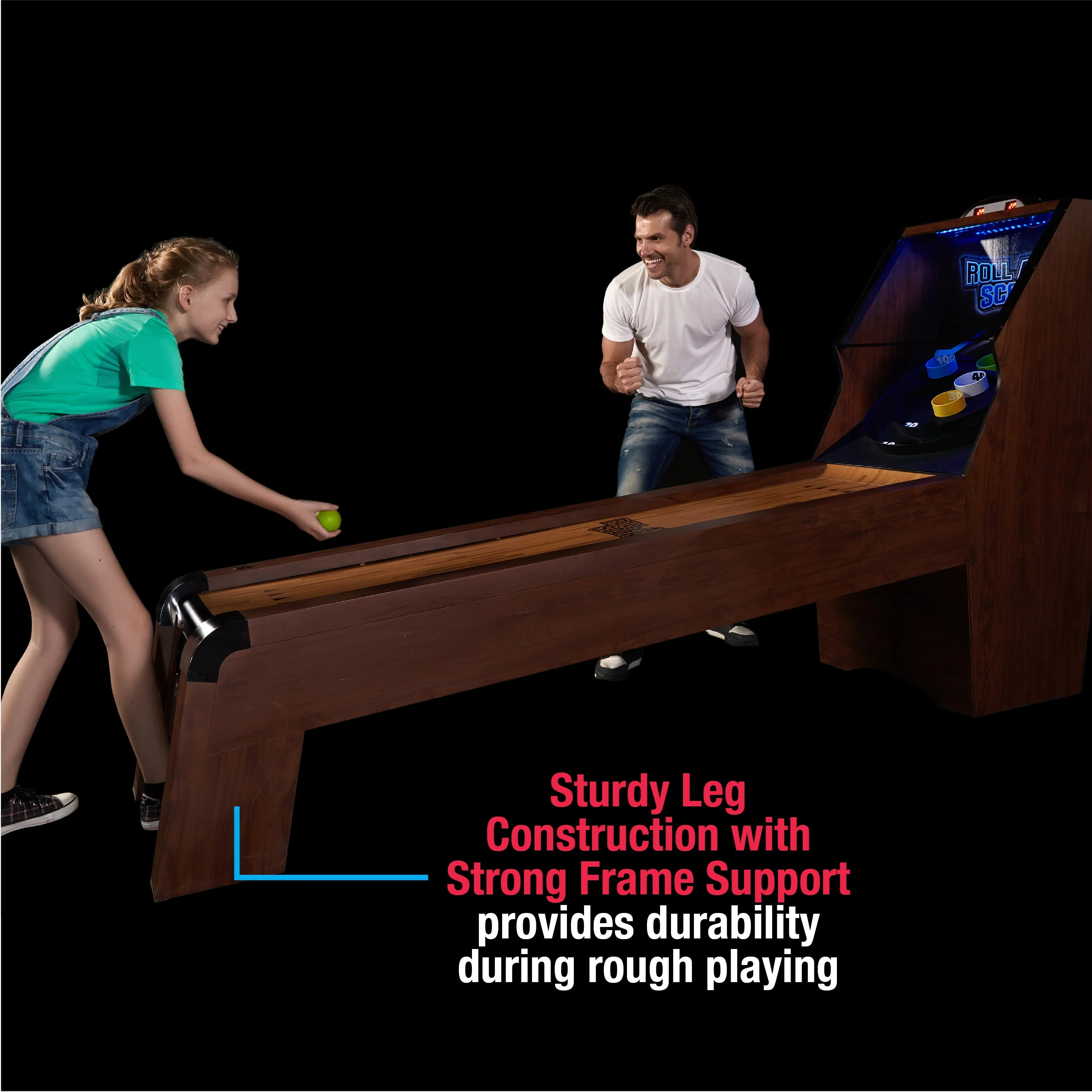 MD Sports 9' Roll and Score Game, LED Scorer, Arcade Sound Effects