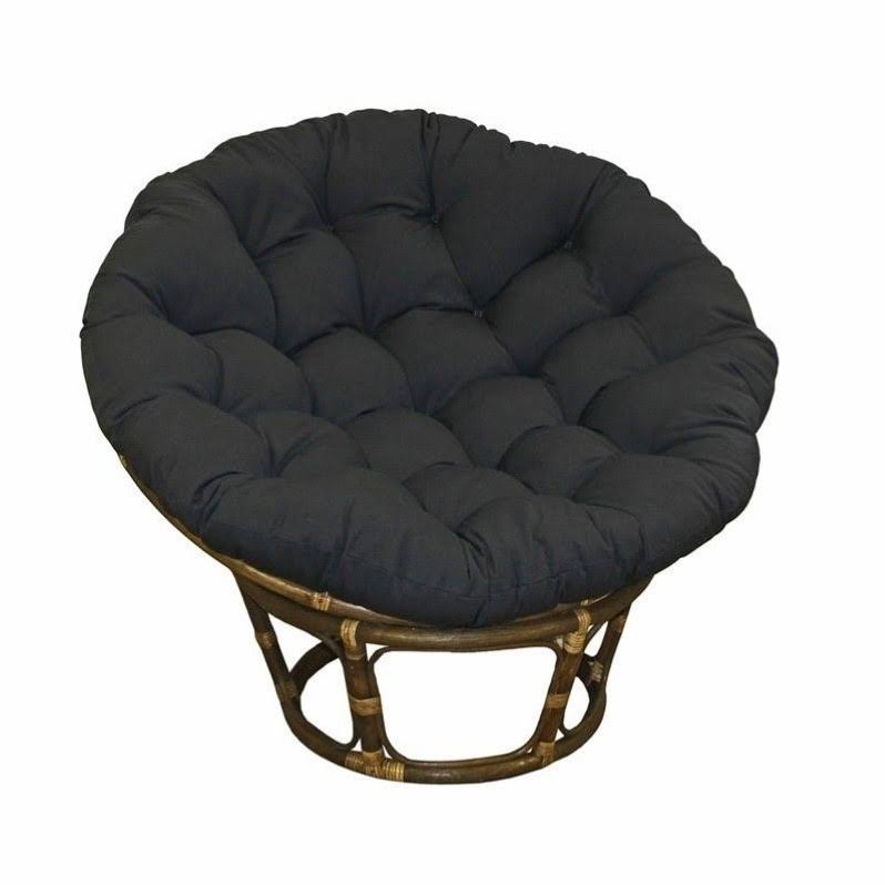 International Caravan Bali Rattan Papasan Chair, Indigo