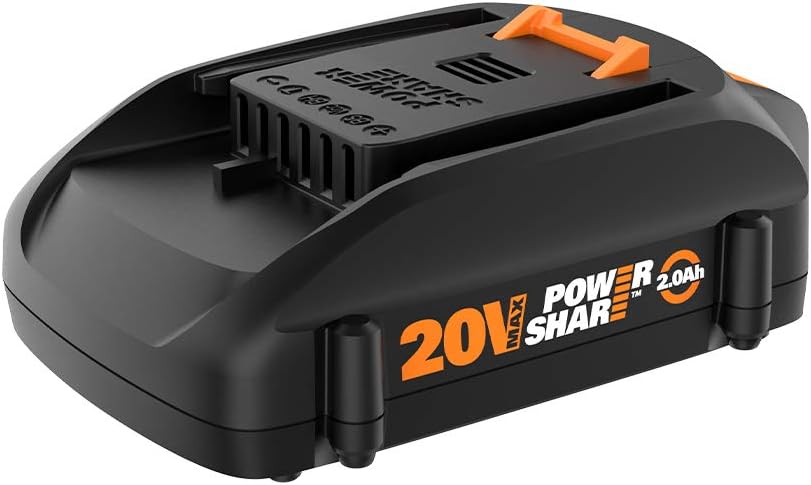WORX WA3578 - PowerShare 20V 4.0Ah, Lithium Ion High Capacity Battery, Orange and Black